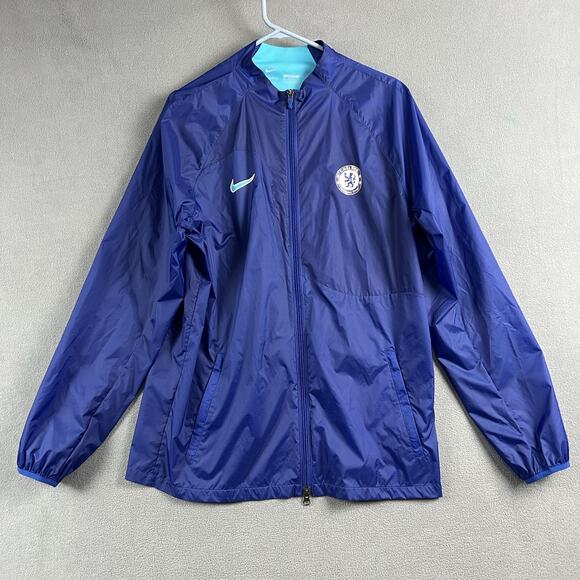 Nike Jacket Mens Medium Blue Chelsea FC Full Zip Training Athletic Soccer - Picture 1 of 5